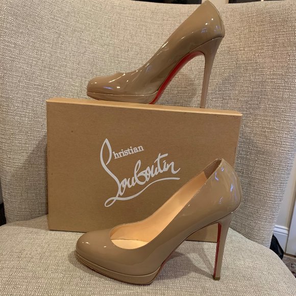 Christian Louboutin Shoes - Christian Louboutin Simple Pump 120 - Beige